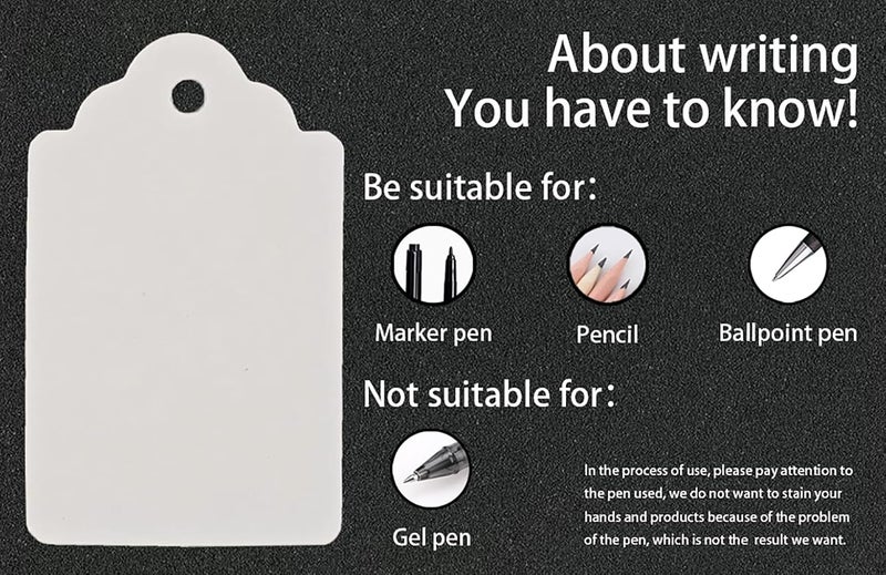 OLPDDZ 1000PCS White Blank Unstrung Price Tags, 1.75 x 1.093 Inches - Premium Quality Durable Paper Hang Tags for Clothing, Retail, Yard & Garage Sales, Ideal for Gift Labeling and Sale Pricing - Image 5